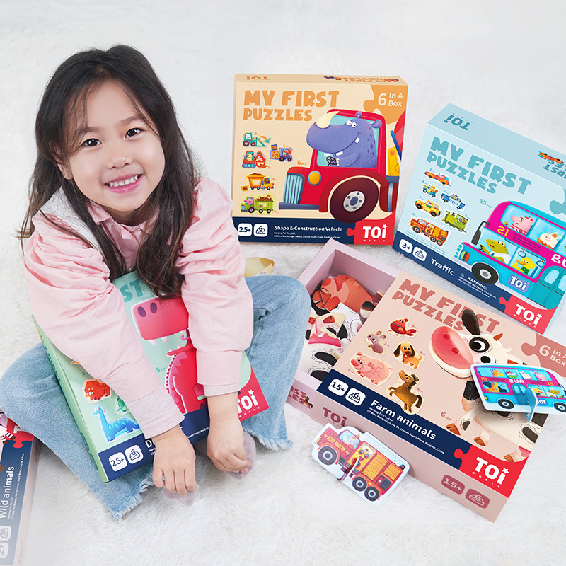 TOI 6 In A Box 고급 퍼즐 내 첫 퍼즐 대형 - Kids First Education 리뷰 및 가격