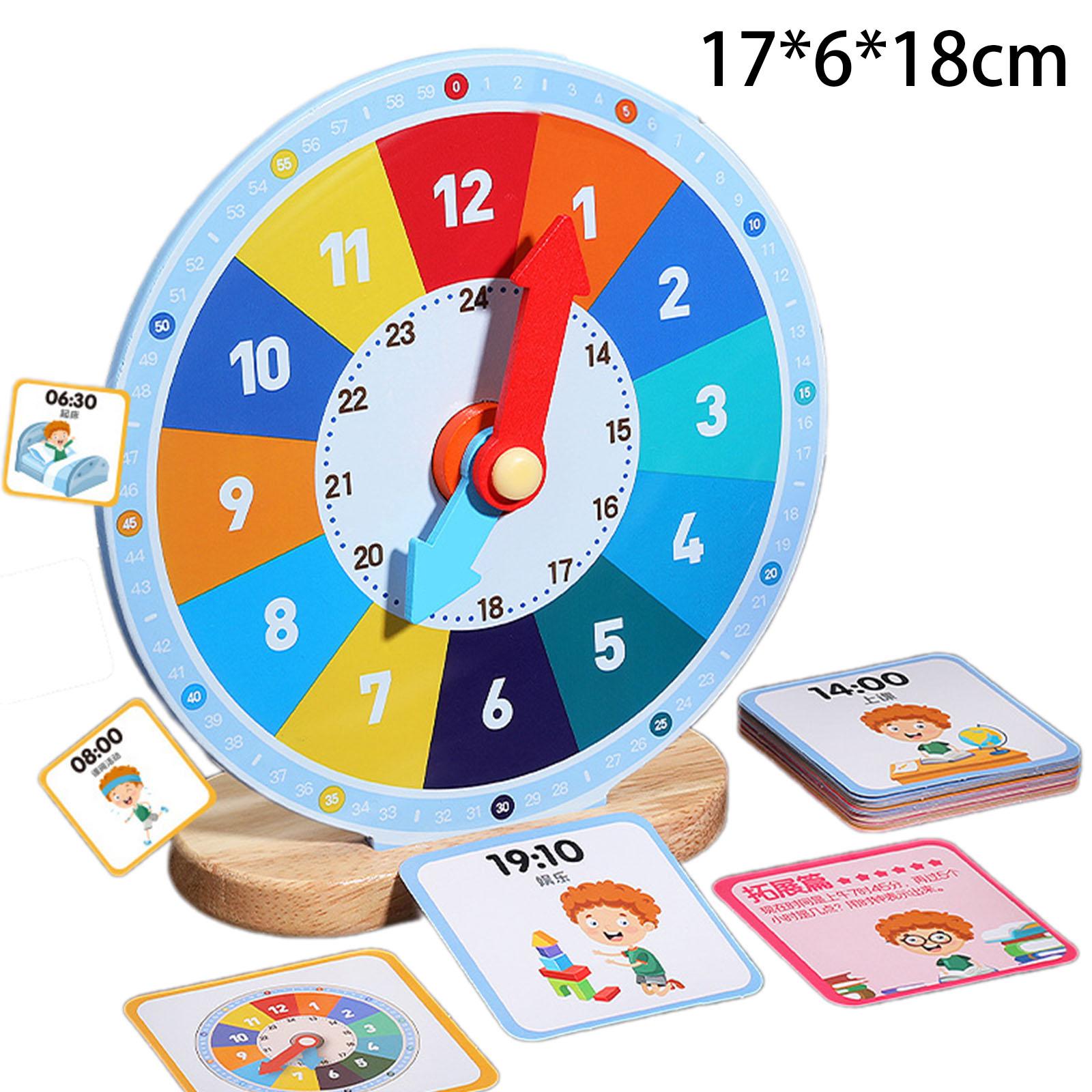 어린이용 나무 교육용 시계, 25장의 카드와 함께 제공 - Kids Education Number 리뷰 및 가격