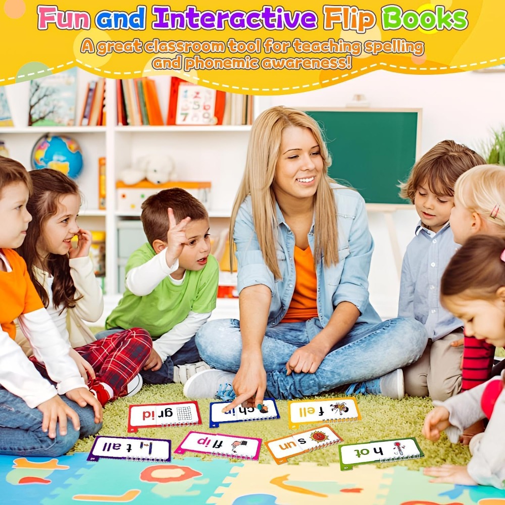 음운 학습 플래시 카드 30장, 음절 맞추기, 플립북, - Kids Education Rhymes 리뷰 및 가격