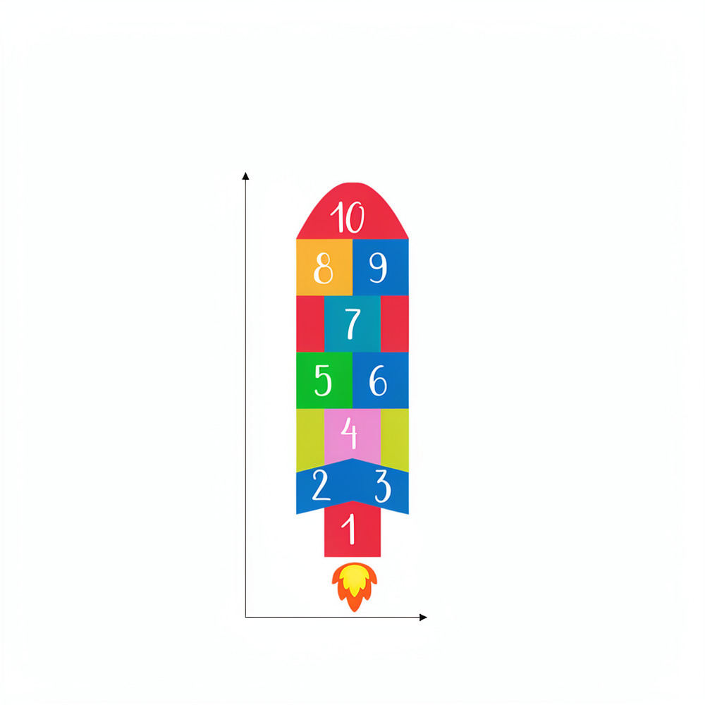교육용 로켓 모양의 벽 스티커, 어린이 방 장식용, 제 - Kids Education Number 리뷰 및 가격